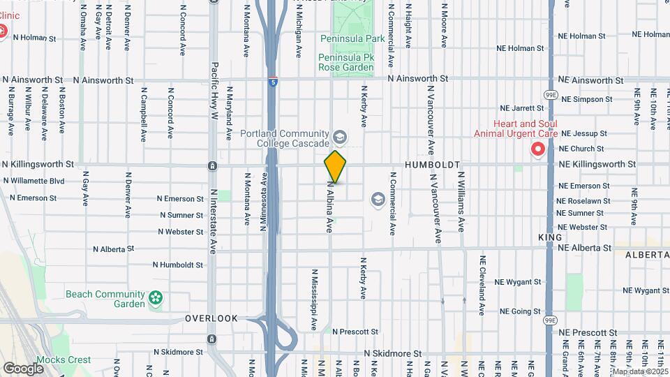5336 N Albina Ave Map and Location Details
