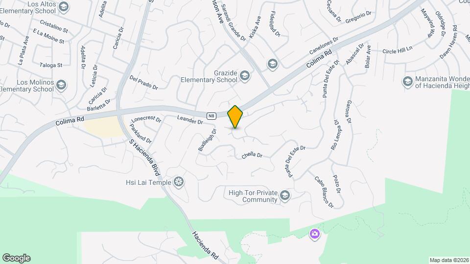 16004 Sierra Pass Way Mapa y Detalles de la Ubicación