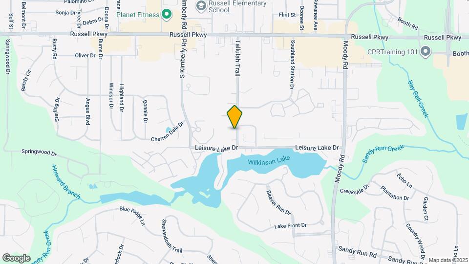 204 Tallulah Trail Map and Location Details