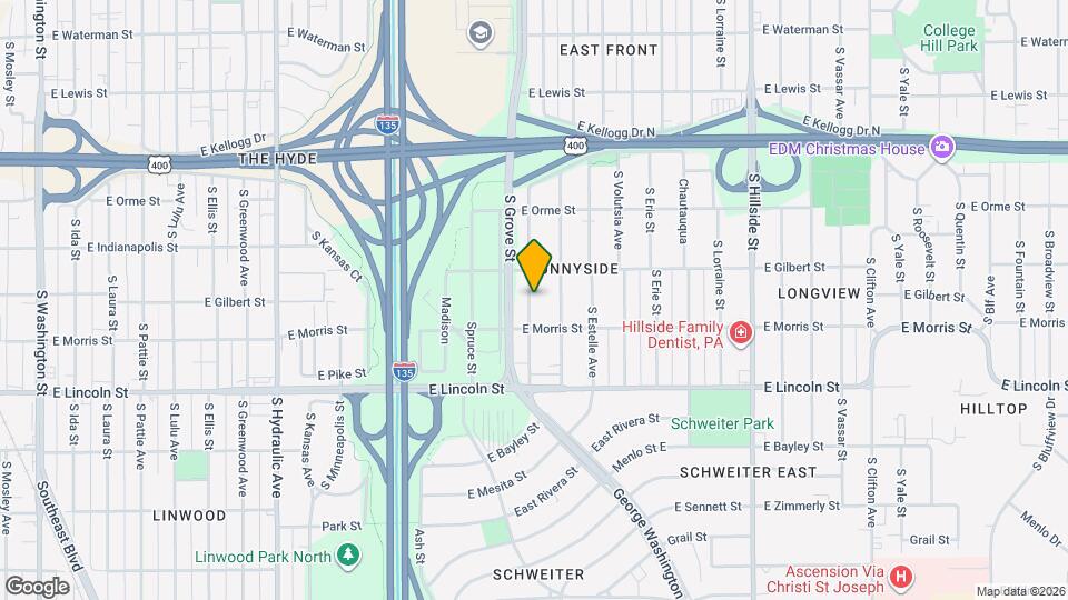 724 S Poplar St Map and Location Details