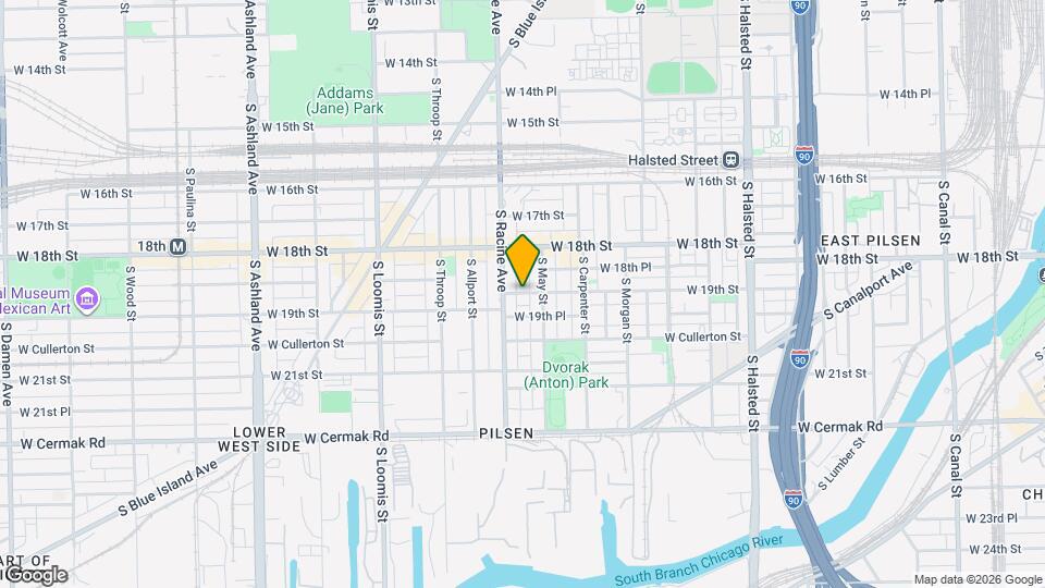 1151 W 19th St Map and Location Details
