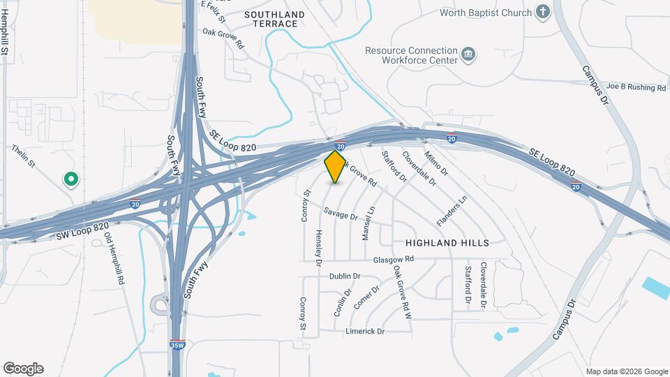 5325 Hensley Dr Map and Location Details