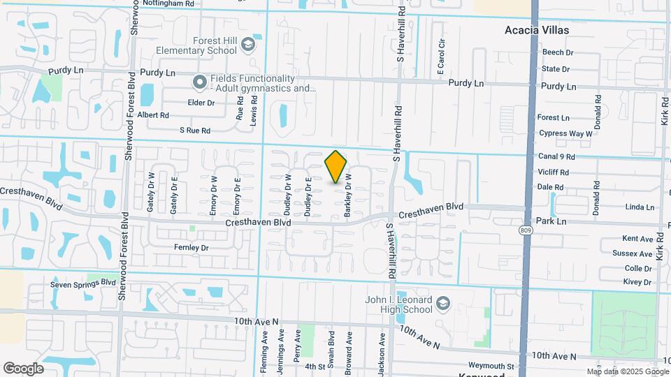 2661 Barkley Dr W Map and Location Details