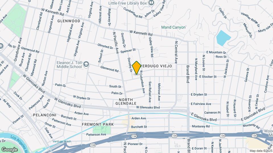 415 W Stocker St Mapa y Detalles de la Ubicación
