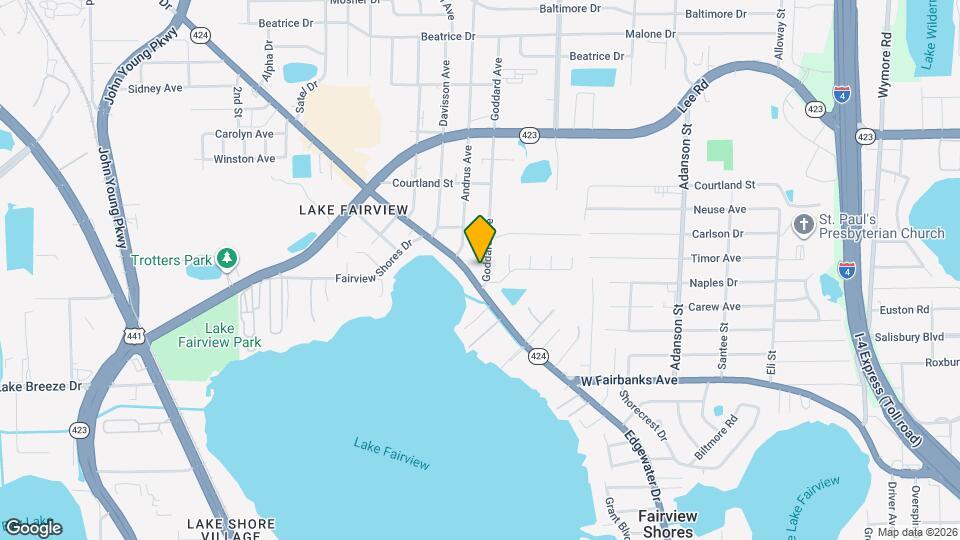 4521 Edgewater Dr Map and Location Details