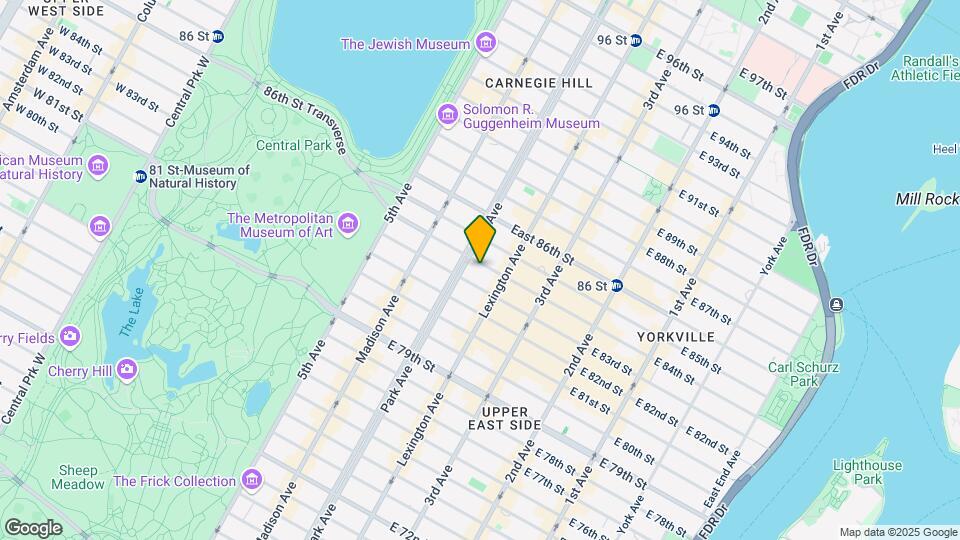 110 E 84th St Mapa y Detalles de la Ubicación