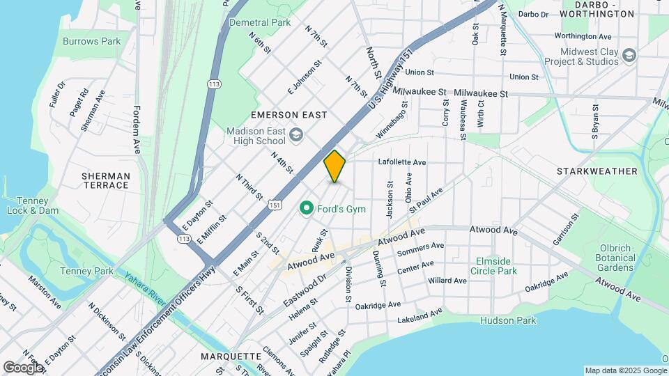 2225 Winnebago St Map and Location Details