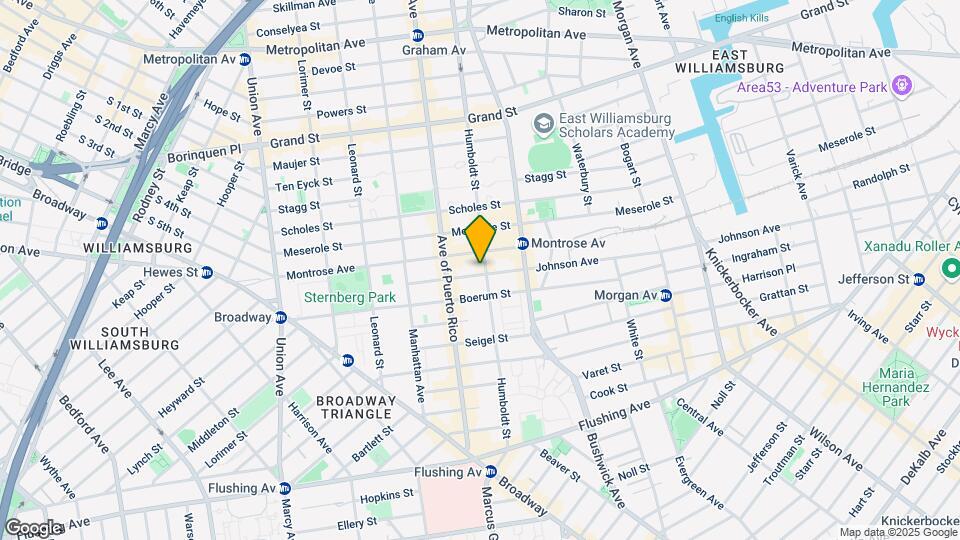 205 Johnson Ave Mapa y Detalles de la Ubicación