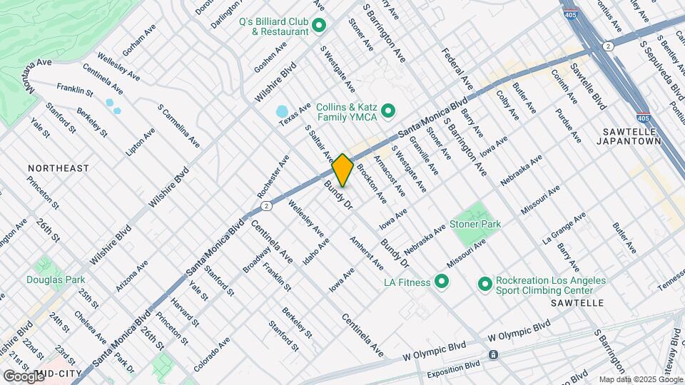 1536 S Bundy Dr, Unit Apt. 102 Map and Location Details