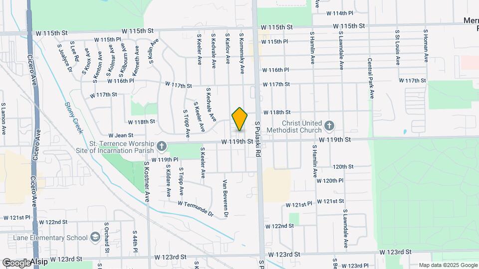 11856 S Komensky Ave Mapa y Detalles de la Ubicación