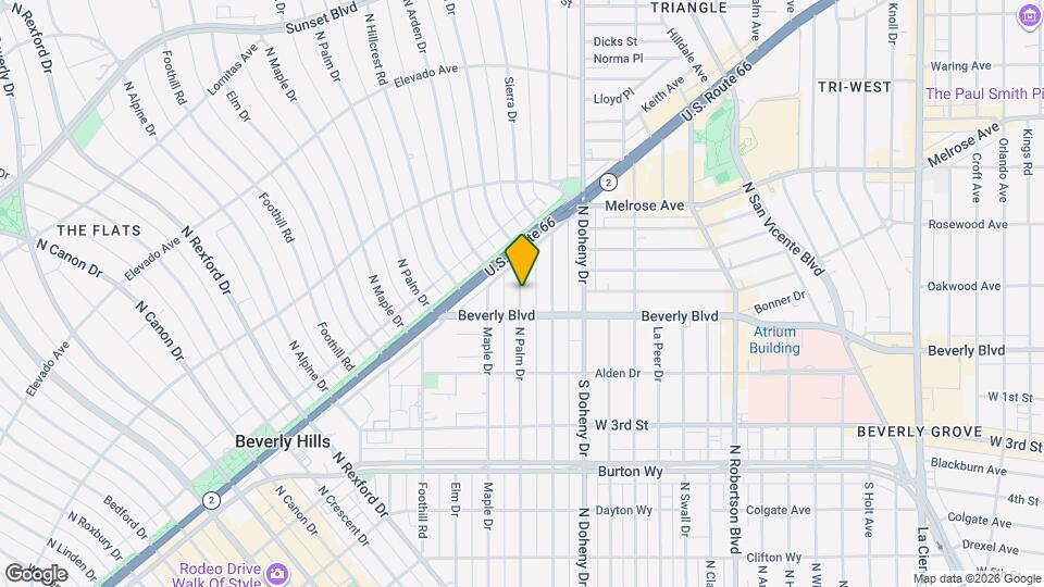 450 N Palm Dr Map and Location Details