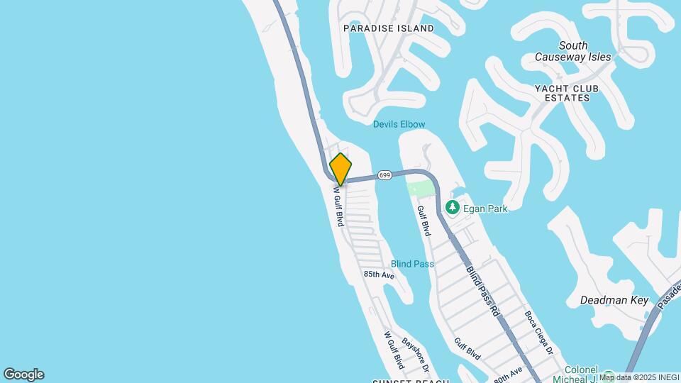 9551 W Gulf Blvd Map and Location Details