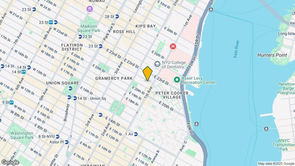 336 E 21st St Map and Location Details