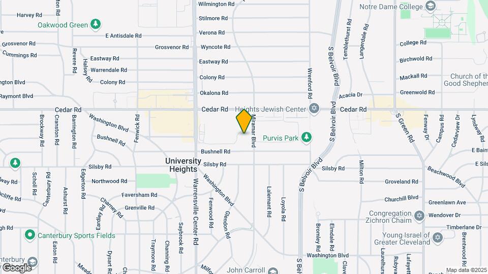 Cedar Center Apartments Map and Location Details