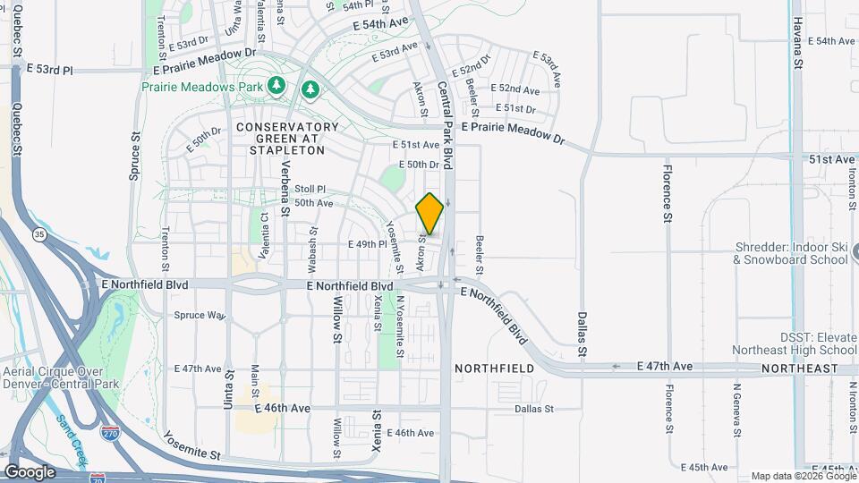 9035 E 49th Pl Map and Location Details