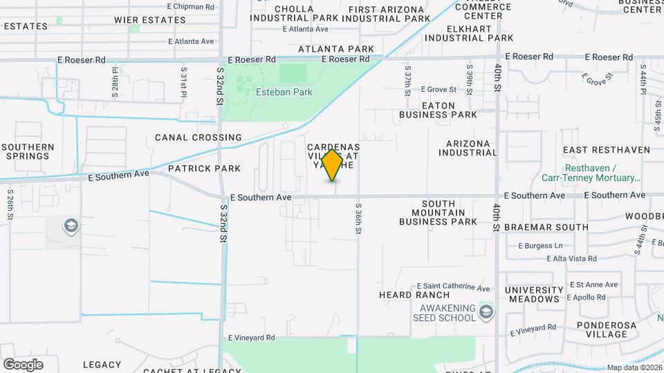 5912 S 35th Pl Map and Location Details
