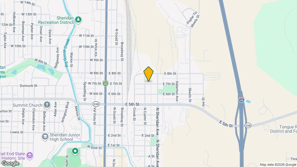 417 E 7th St Map and Location Details