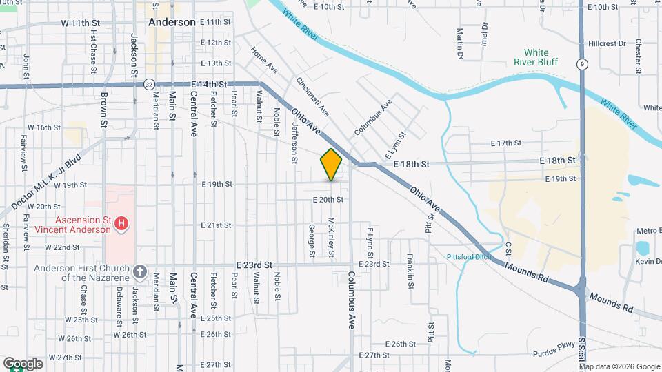 1902 McKinley St Map and Location Details