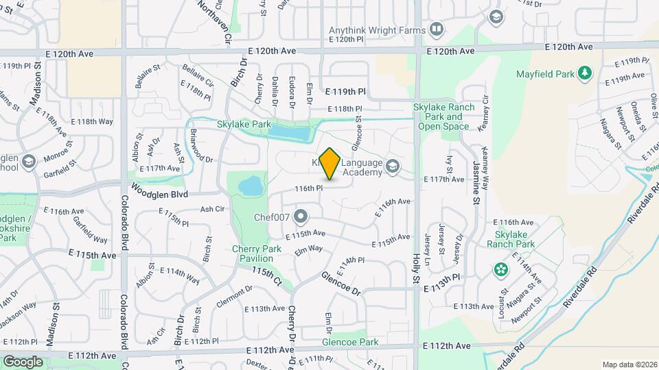 5165 E 116th Pl Mapa y Detalles de la Ubicación