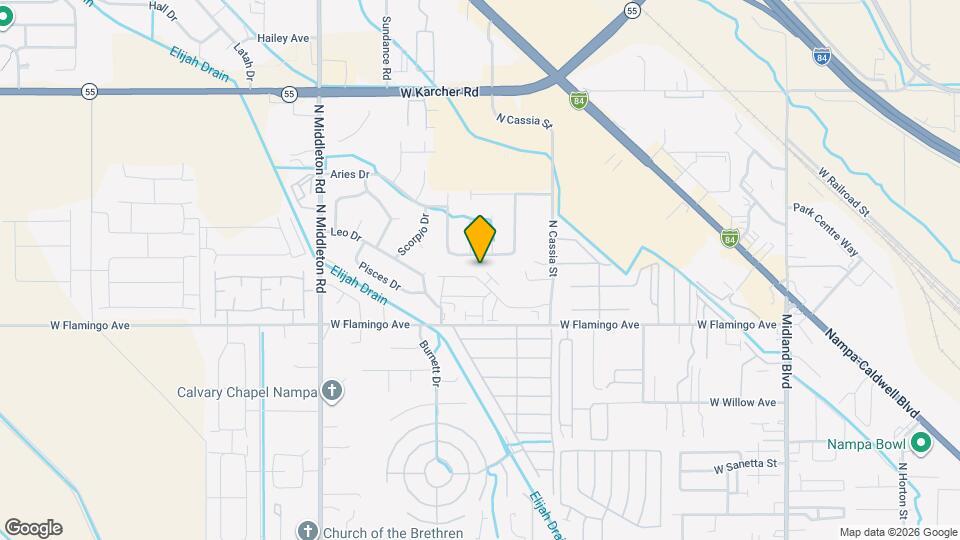 2092 W Bella Ln Map and Location Details