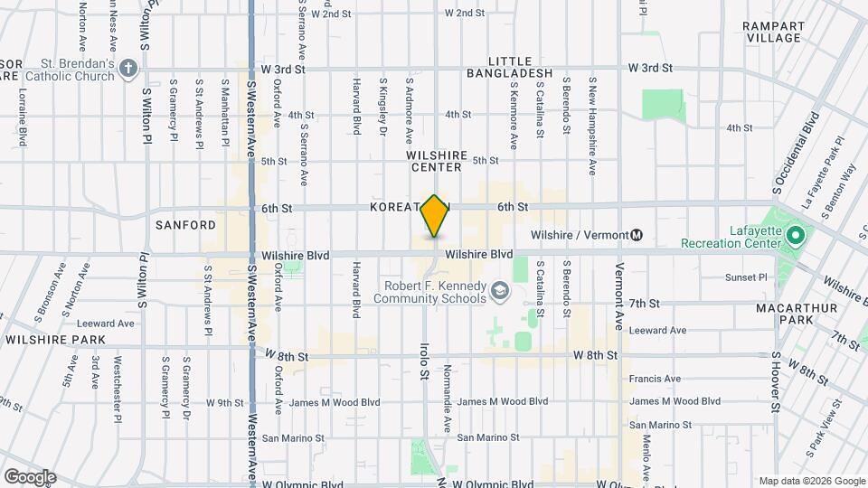 641 Normandie Ave Map and Location Details