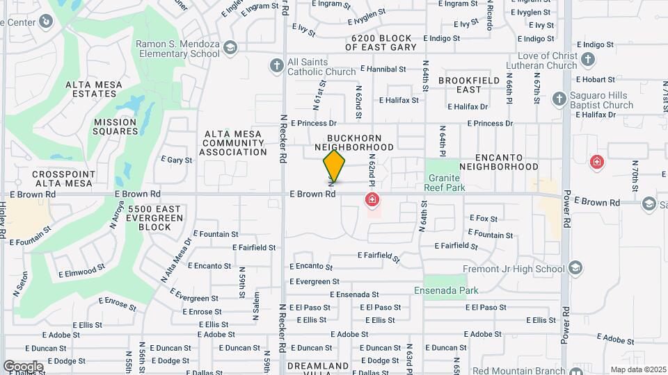 6131-6139 E Greenway St Mapa y Detalles de la Ubicación