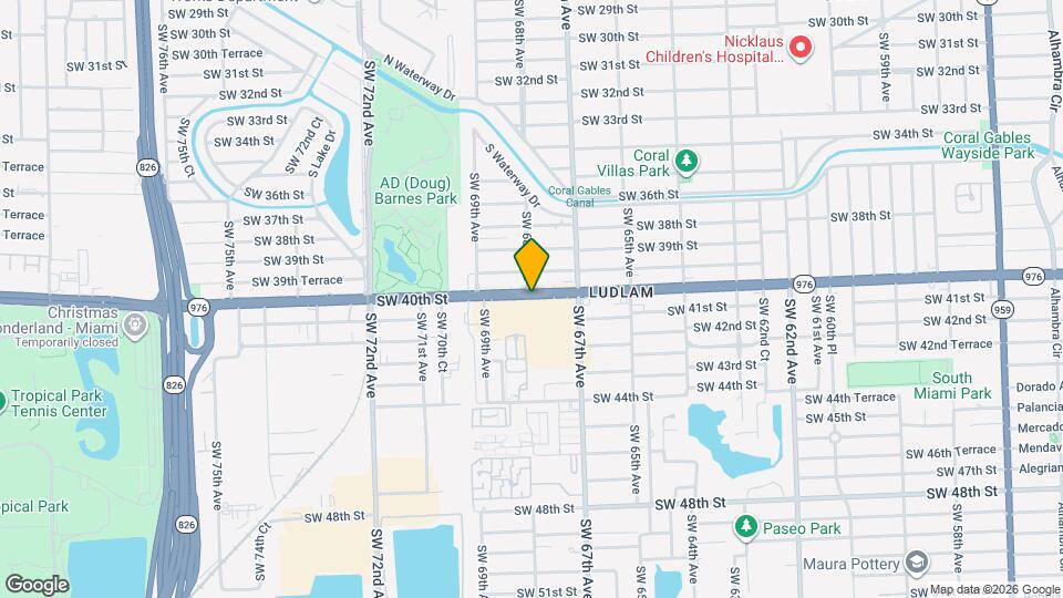 6970 Bird Rd Map and Location Details