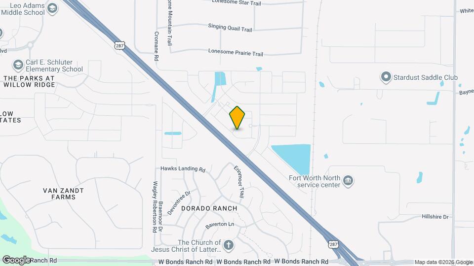 404 Houston Ridge Dr Map and Location Details