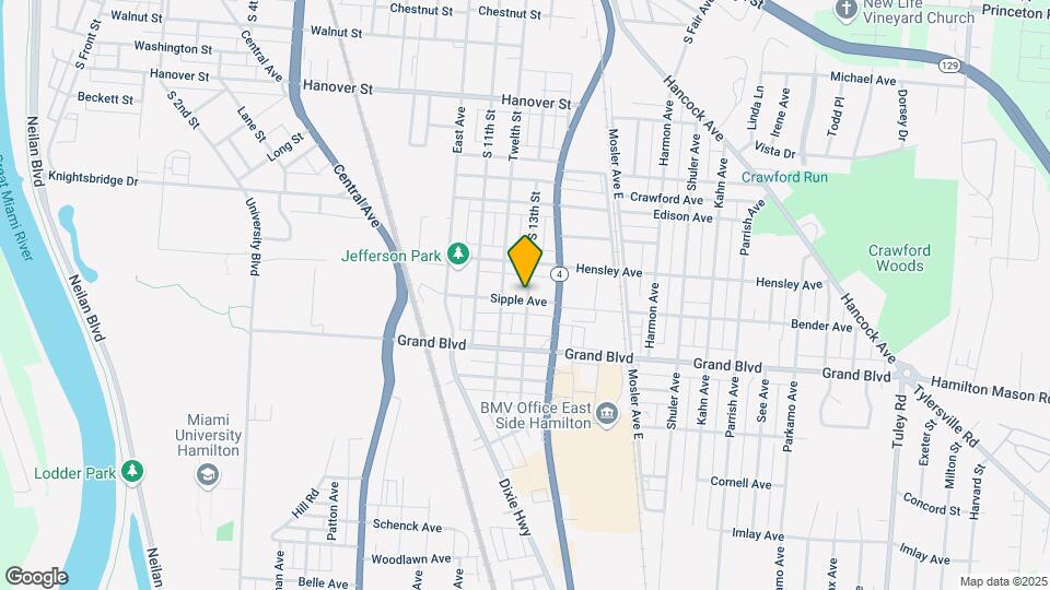 1220 Sipple Ave Map and Location Details