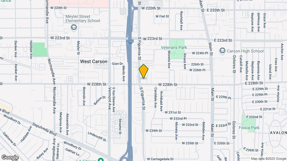 22724 S Figueroa St Mapa y Detalles de la Ubicación