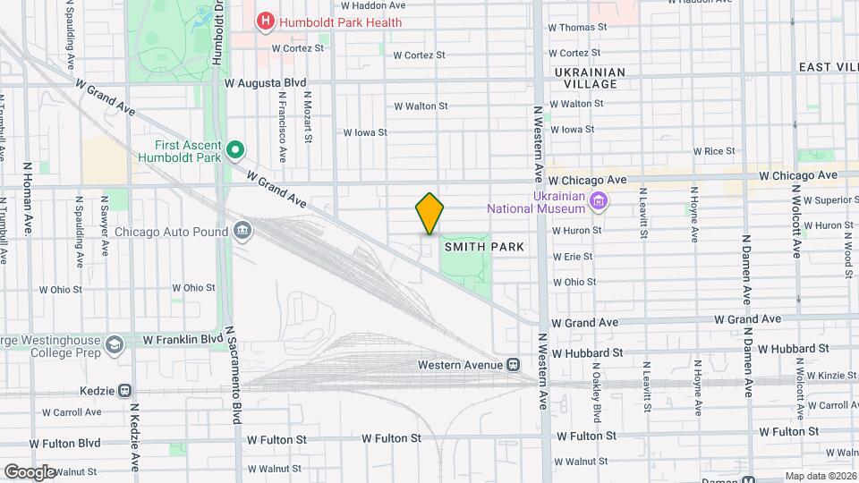 2611 W Walnut St, Unit 3 Map and Location Details
