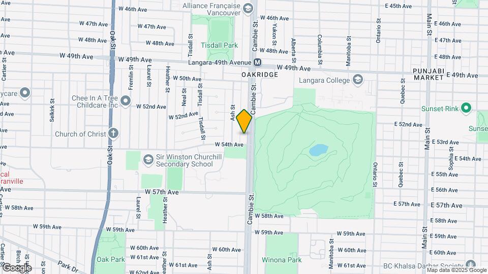 6933-6933 Cambie St Map and Location Details