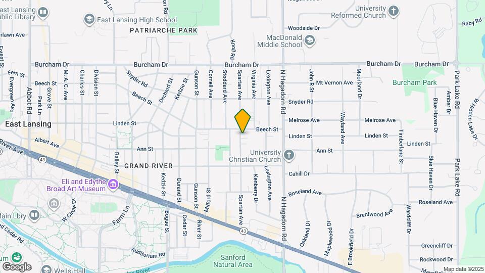 436 Spartan Ave Map and Location Details
