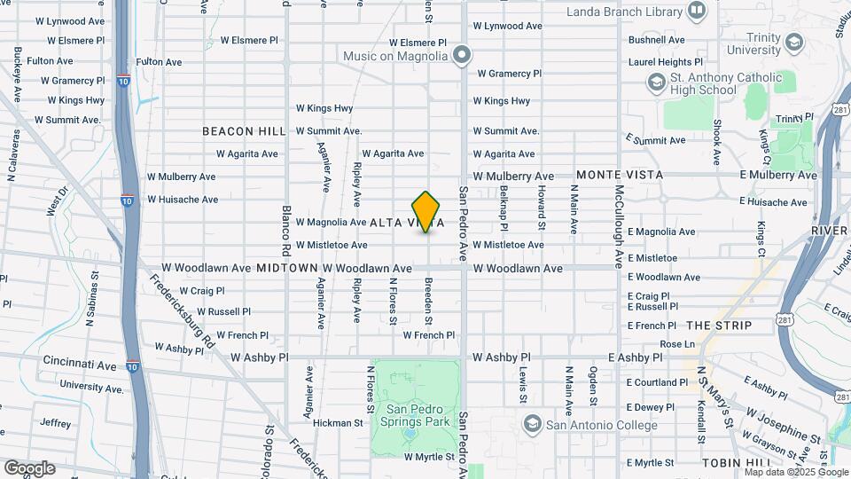 501 W Mistletoe Ave Map and Location Details