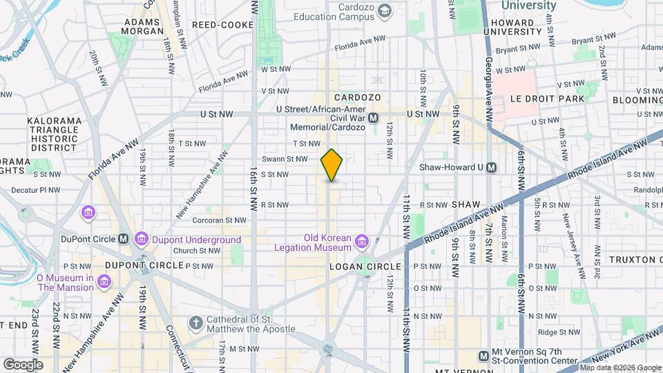 1347 Riggs St NW Map and Location Details