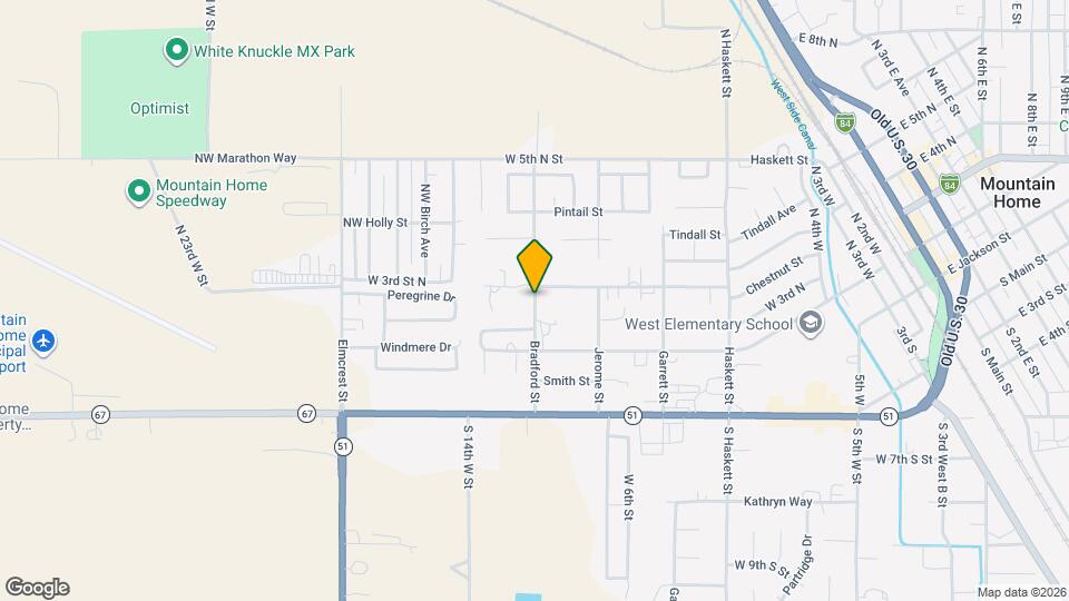 364 NW Bradford Ave Map and Location Details