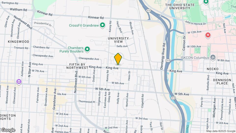 1000 King Ave Map and Location Details