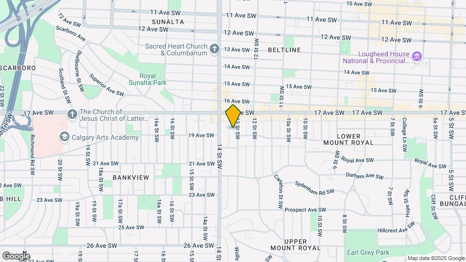 1727 13th St SW Map and Location Details