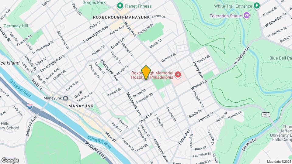 441 Roxborough Ave Map and Location Details