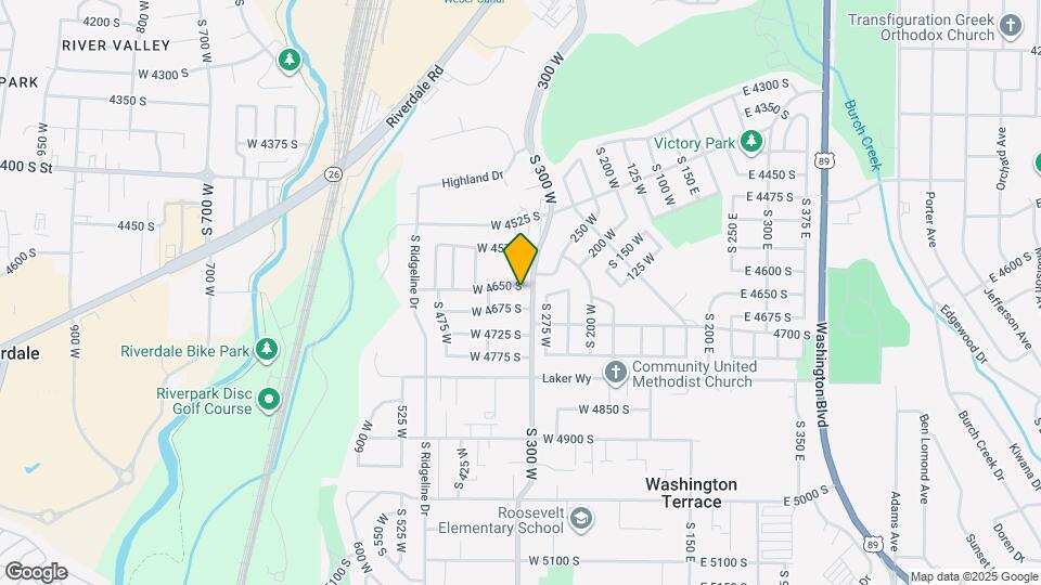 321 W 4650 S Map and Location Details