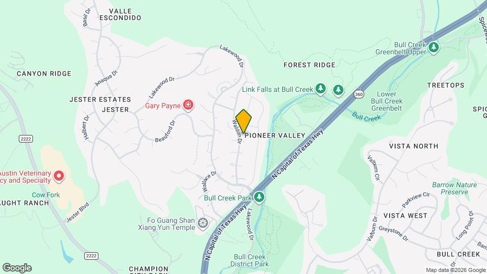 6204 Big Oak Hollow Map and Location Details