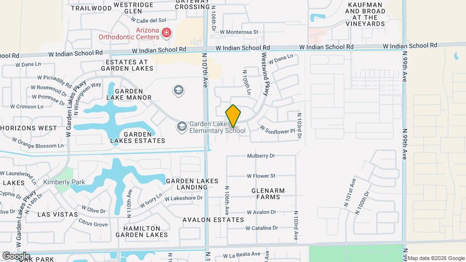 10621 W Poinsettia Dr Map and Location Details