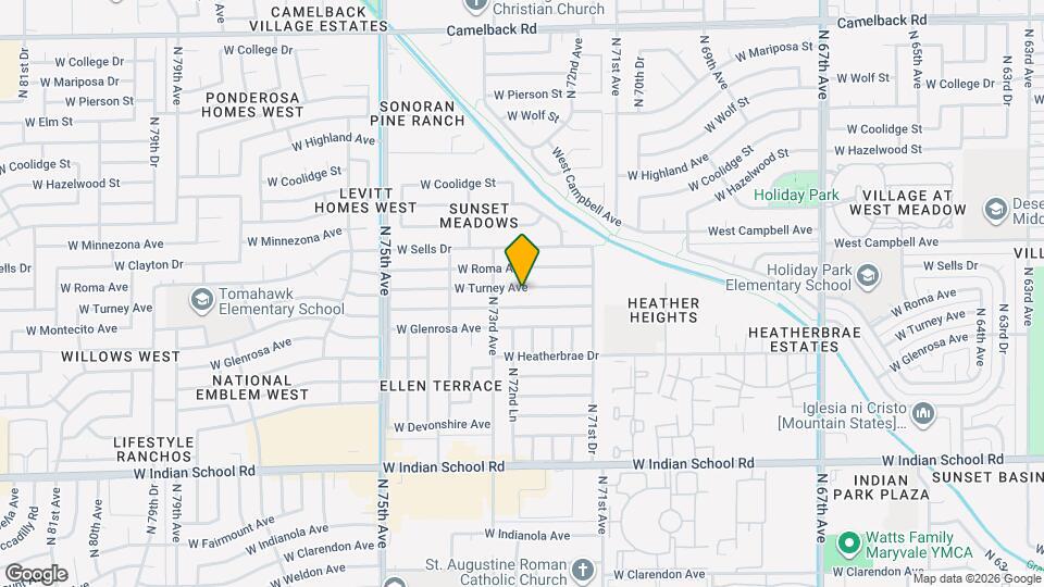 7231 W Turney Ave Mapa y Detalles de la Ubicación