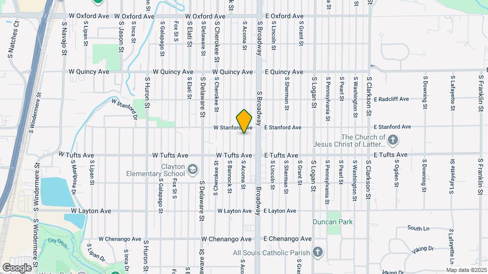4535 S Acoma St Map and Location Details