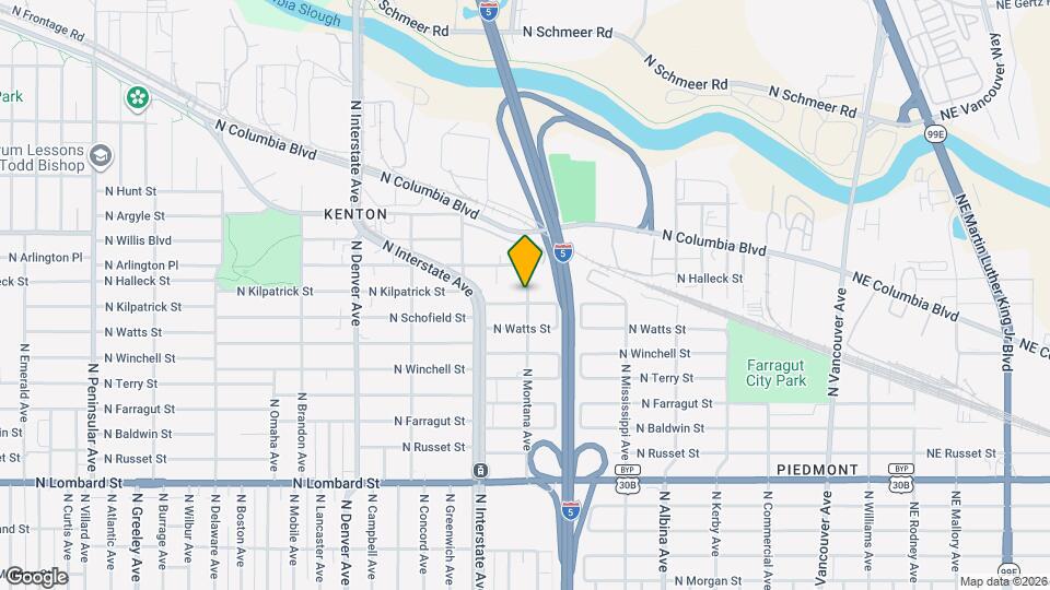 8211 N Montana Ave Map and Location Details