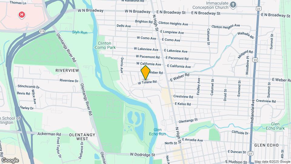 110 W Tulane Rd Map and Location Details