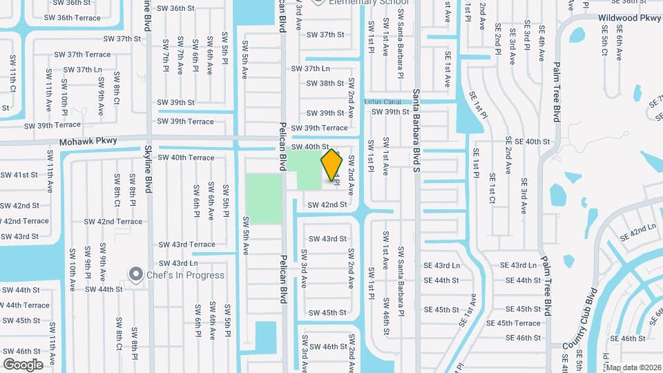 4036 SW 2nd Pl Map and Location Details