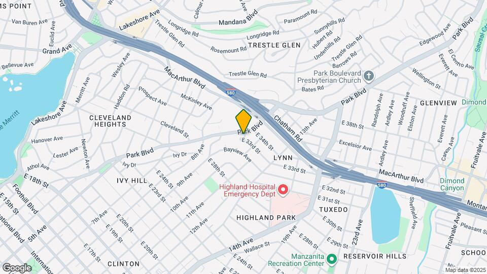 1019 E 33rd St Map and Location Details