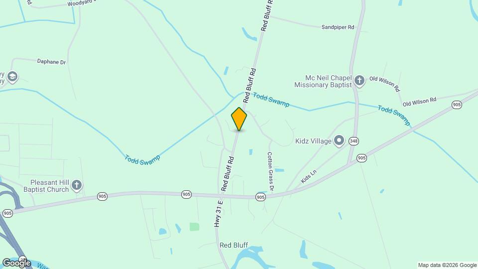 6135 Red Bluff Rd Map and Location Details