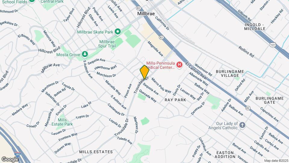 2021 Trousdale Dr Map and Location Details